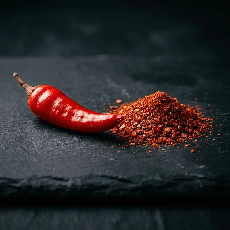 KI-generiertes Symbolbild: Cayennepfeffer (Capsaicin)