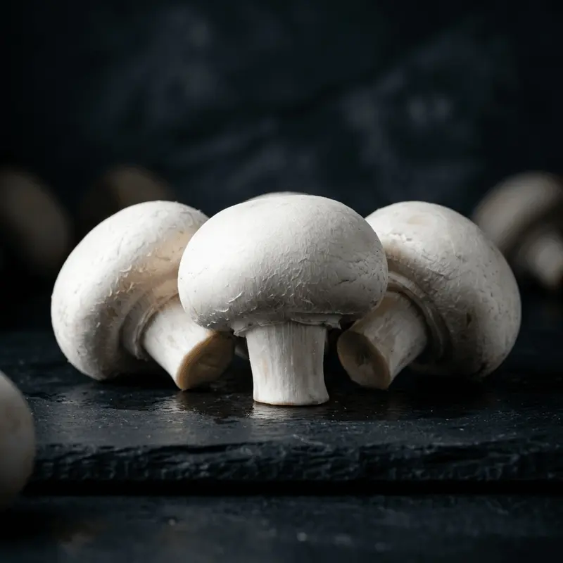 KI-generiertes Symbolbild: Weiße Champignons (Gekocht)
